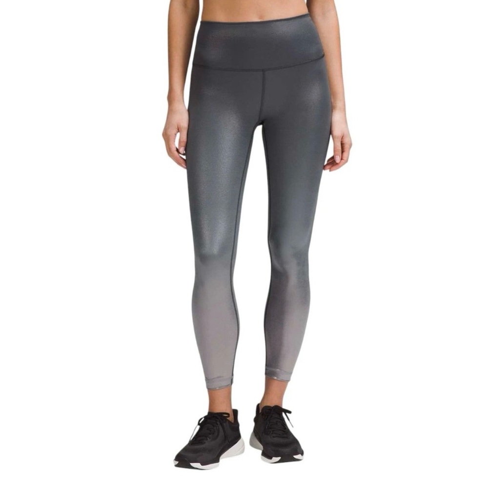 Lululemon Wunder Train High-Rise Tight 25" *Foil Gradient Foil Engineer Grey